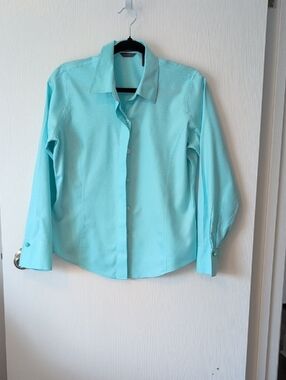 Liz Claiborne Light Teal Button Down Shirt